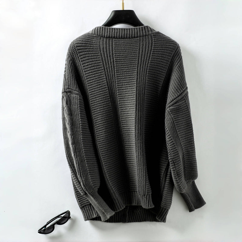 Vintage Kabel Gebreide Cardigan