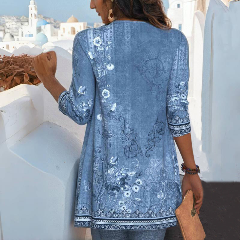 Vintage Vest Met Bloemenprint