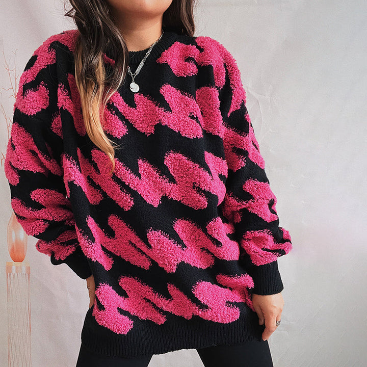 Casual Losse Gebreide Trui