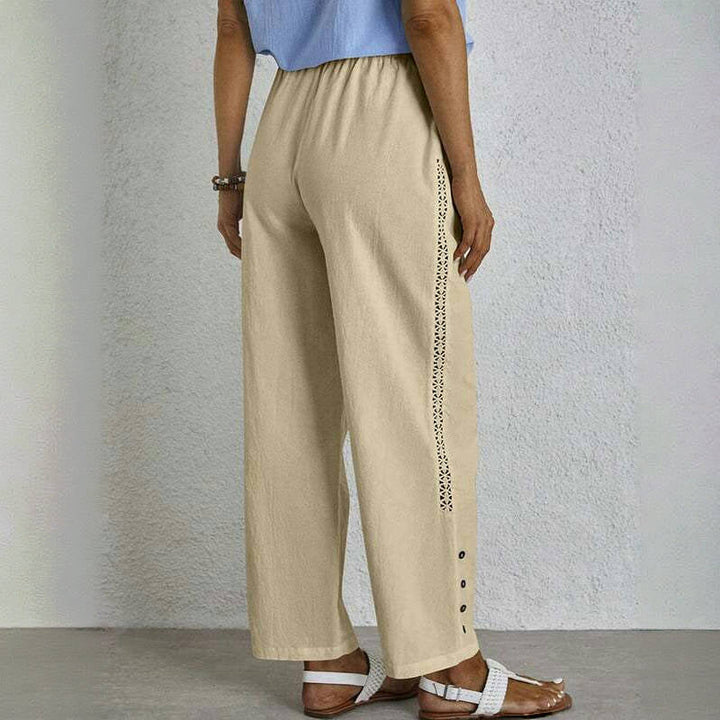 【Katoen En Linnen】Comfortabele Vrijetijdsbroek