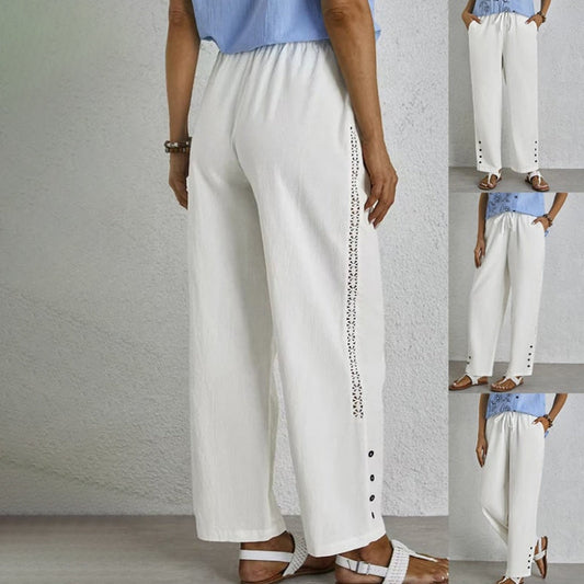 【Katoen En Linnen】Comfortabele Vrijetijdsbroek