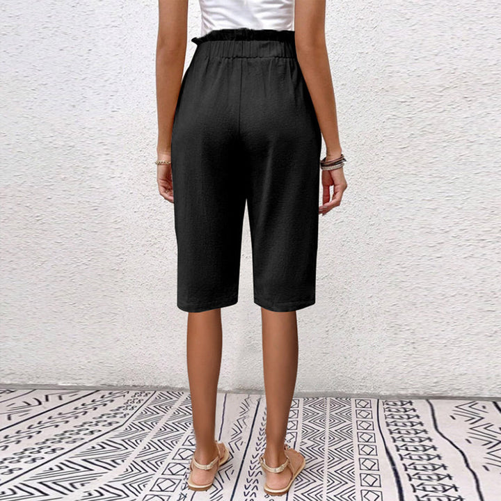 【Katoen En Linnen】Effen Kleur Casual Broek