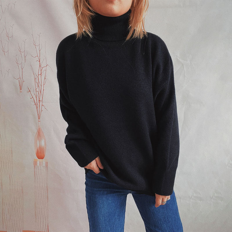 Casual Gebreide Trui In Effen Kleur