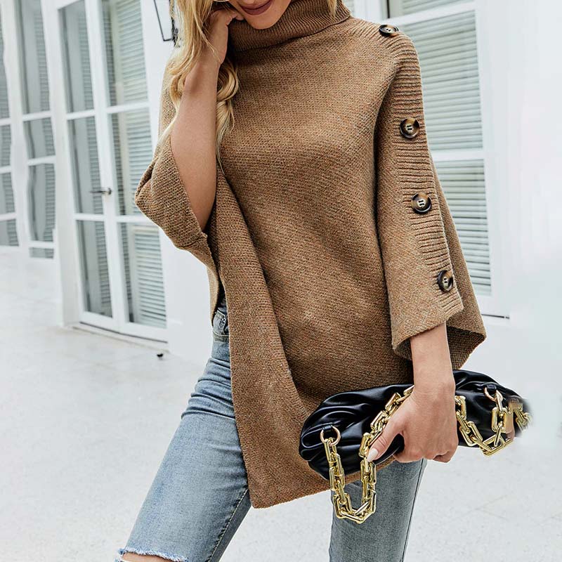 Casual Gebreide Trui In Effen Kleur