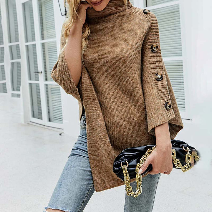 Casual Gebreide Trui In Effen Kleur