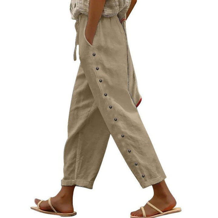 【Katoen En Linnen】Comfortabele Vrijetijdsbroek