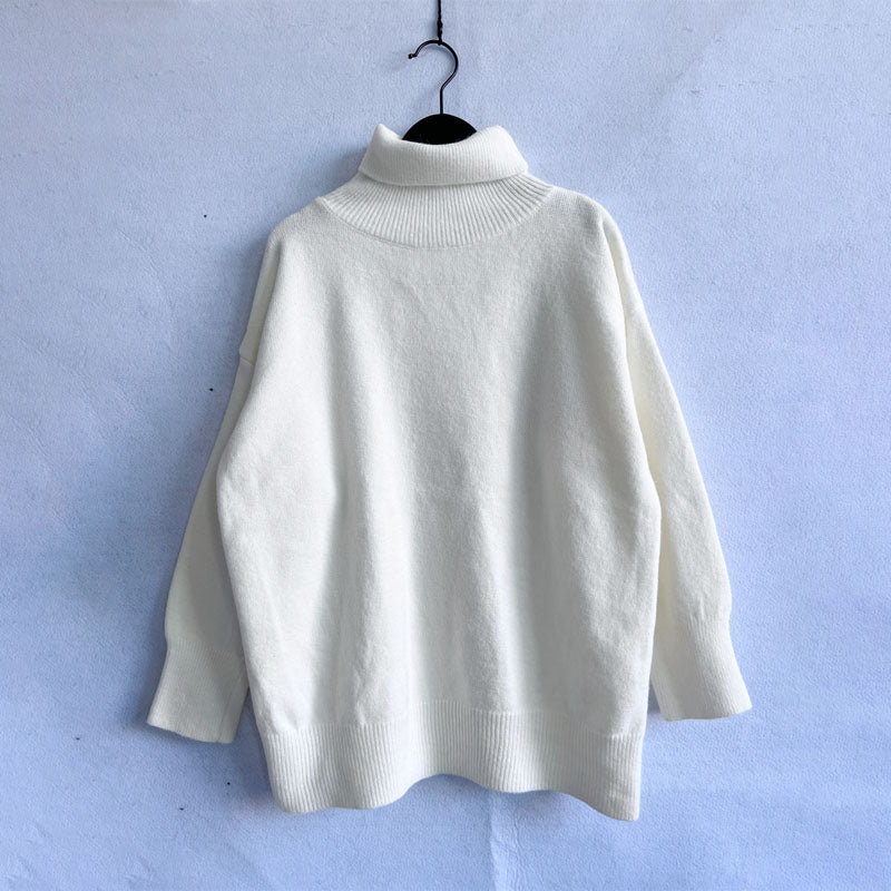 Casual Gebreide Trui In Effen Kleur