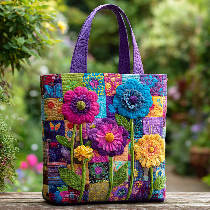 Florina™ | Artistieke tas met 3D-bloemenpatroon (effectieve print)
