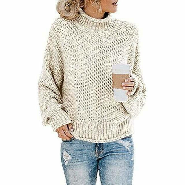 Casual Gebreide Effen Trui