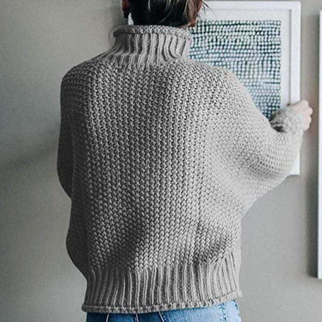 Casual Gebreide Effen Trui